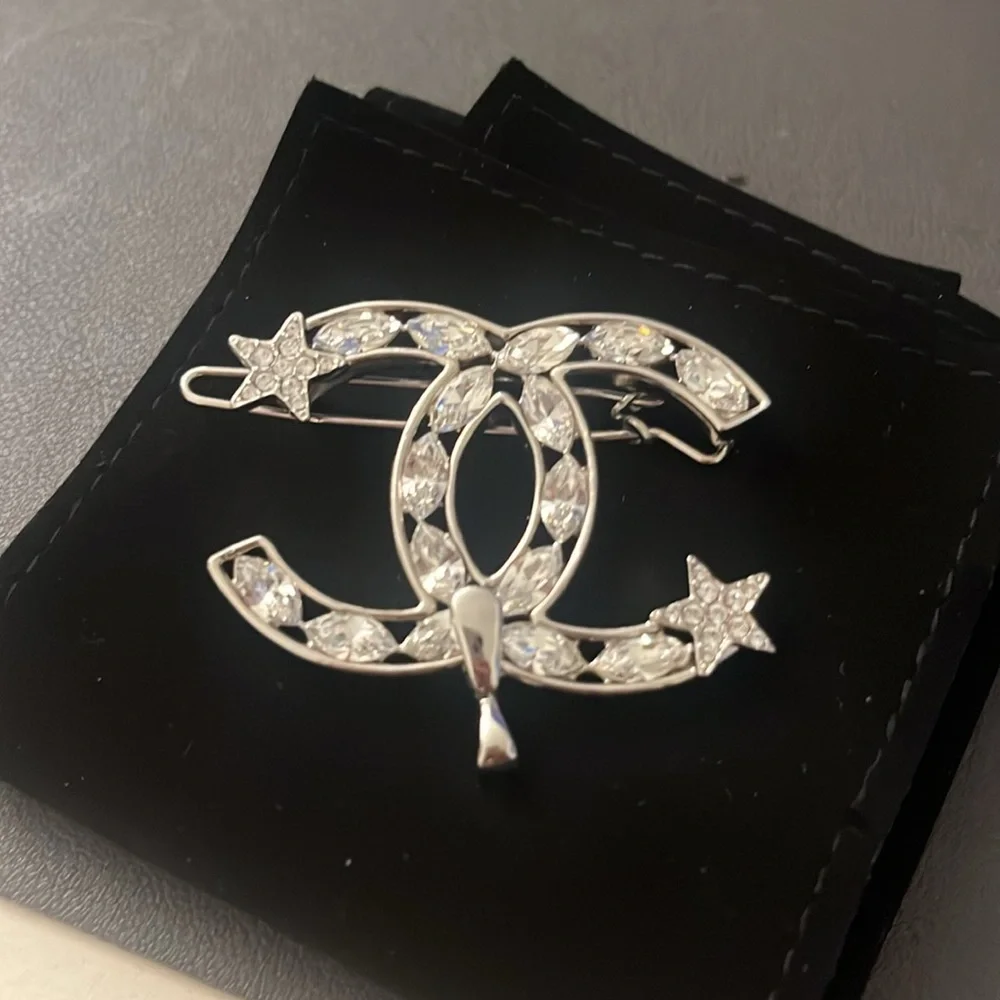 Authentic Chanel Crystal Hair Pin